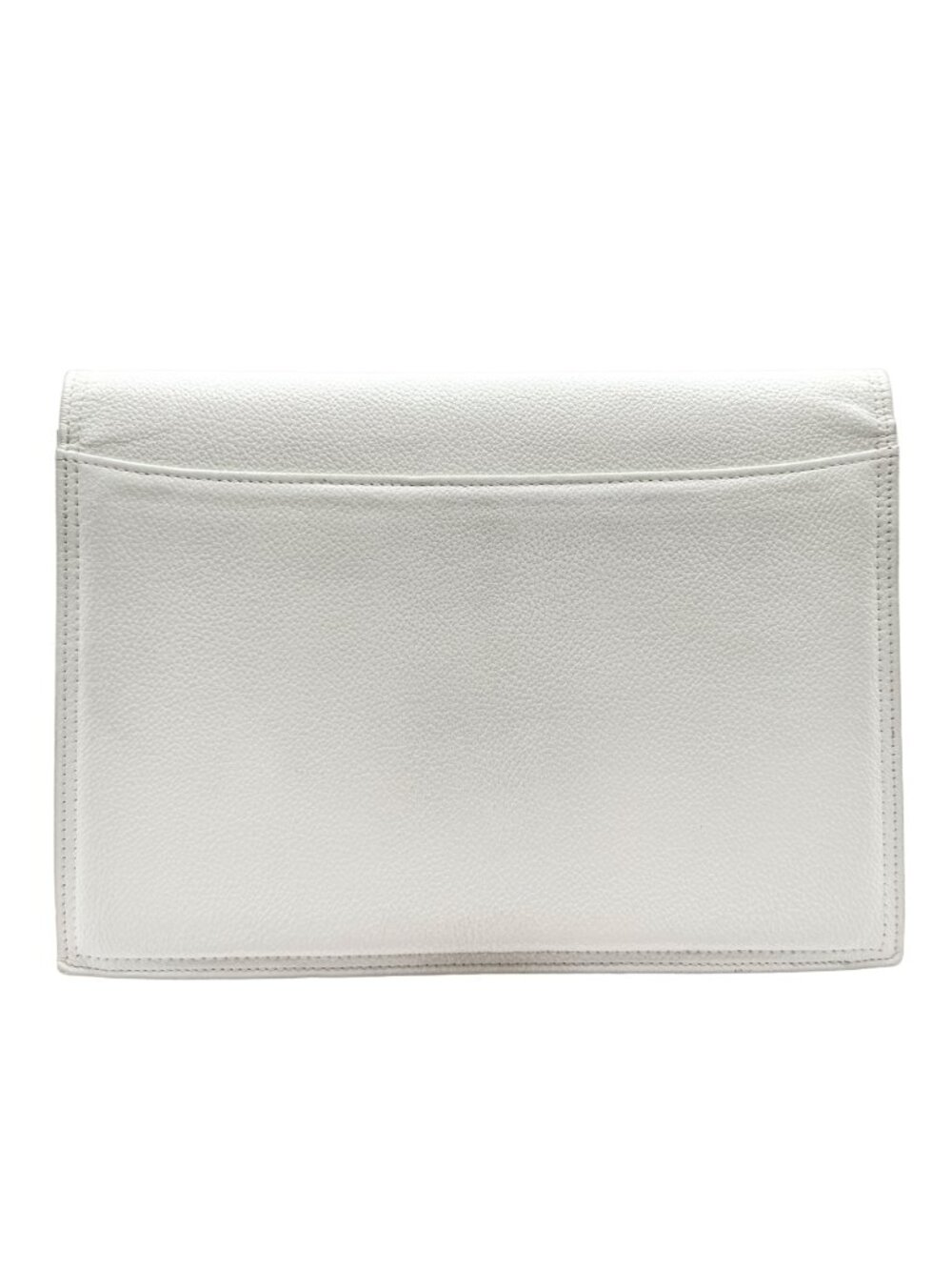 YVES SAINT LAURENT Vintage White/Ivory Clutch - Picture 2 of 8
